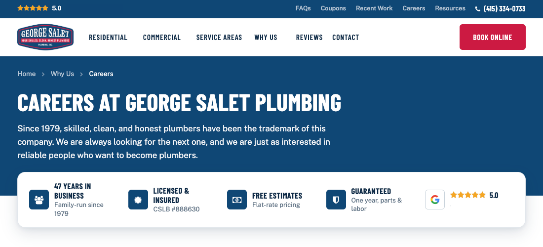George Salet Plumbing, Inc.